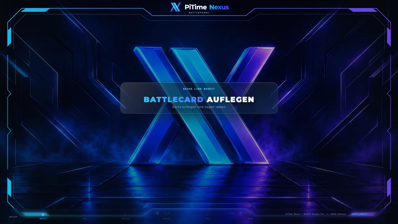 BattlePanel wartet auf das Auflegen einer BattleCard